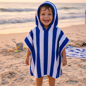 Soft Hooded Newborn Baby Bathrobe Woven 100% Cotton Absorbent Toddler Towel Robe Bath Wrap Home Gift Bathroom Use OEKO-TEX - Product Image 1