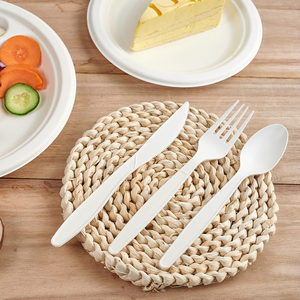Juego de Cubiertos Desechables CPLA/PLA, Estilo Simple, Ecológicos, Biodegradables, Resistentes al Agua, Libres de BPA, para Fiestas - Product Image 1
