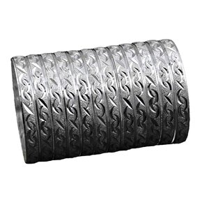 Venta al por mayor de brazaletes chapados en plata, brazaletes rellenos de plata tradicionales, brazaletes de moda, brazaletes de plata de latón, brazaletes de plata personalizados - Product Image 2