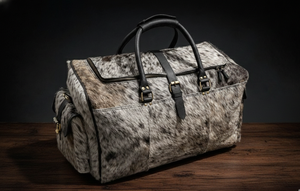 กระเป๋าหนังแท้ VARADH IMPEX สำหรับผู้ชาย กระเป๋ากีฬาแบบพกพา กระเป๋าเดินทางขนาดใหญ่สำหรับผู้ชาย - Product Image 2