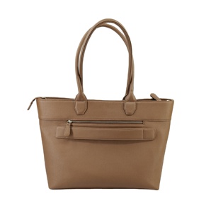 Bolso de Mano Tipo Tote, Bandolera y para Portátil, de Cuero Vegetal Vegano, para Mujer, Estilo Bohemio, Vintage, de Diseñador, para Universidad - Product Image 1