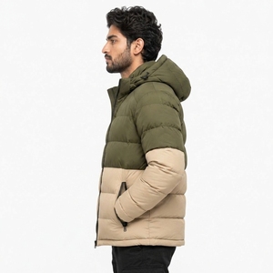 Veste matelassée décontractée pour homme, légère, matériau matelassé, rembourrage chaud, coupe confortable, fermeture éclair intégrale, pour tous les jours, en plein air - Product Image 4