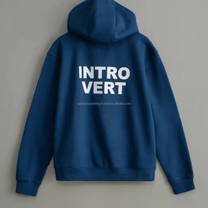 Nuevo estilo de los hombres sudaderas con capucha personalizadas de pantalla impresa de alta calidad precio barato Sudadera con capucha de ajuste Regular a medida YKK Zip Up sudaderas con capucha para hombres - Product Image 6