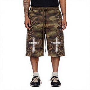 Custom Women's/Unisex <b>Pink</b> Camo Leopard Print Streetwear <b>Shorts</b> 100% Cotton Y2K Graphic OEM Wholesale Bulk - Product Image 2