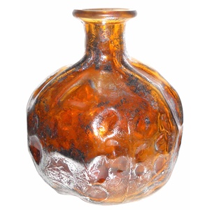 Vases en verre en forme de grenade décoratifs pour la maison Vase de table Vase à main Couleur bronze Pot de fleur en verre en gros Article de luxe - Product Image 4