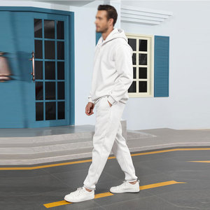 Professional Training Men Winter Plus Size Eco-Friendly Casual Solid Hooded Tracksuit Soft Fabric Sports <b>Set</b> for <b>Gym</b> Fitness - Product Image 5