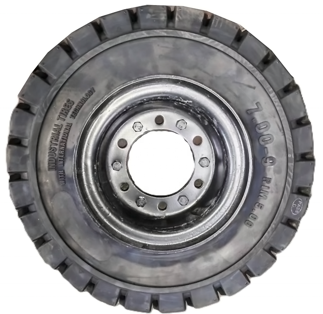 7.00-9 New Steel Forklift Solid Tyres High Performance Industrial Electric Forklift Truck Tyres-UNIVERSAL STAR