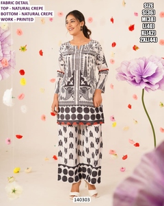 Zohra Regal Set Women's Crepe Floor-Length Traditional Kurta/<b>Kurti</b> with Sun Protection & Quick Dry - Product Image 3