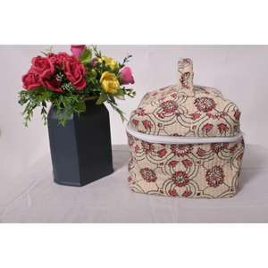 Trousse de Maquillage Florale en Coton, Pochette Cosmétique Bohème à Fermeture Éclair pour Organisateur, Sac de Voyage Cottagecore, Grande Trousse Quotidienne Tendance et Douce - Product Image 4