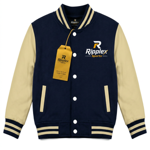 Everyday kids varsity <b>jacket</b> with modern sporty look soft comfort and durable fabric for active lifestyles OEM ODM Service - Product Image 1