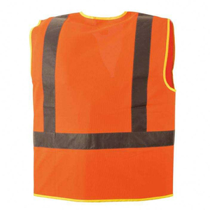 High Visibility Reflective Safety Vest for Motorcycles and <b>Road</b> Sanitation Workers Durable Polyester & Cotton Outdoor Workwear - Product Image 2
