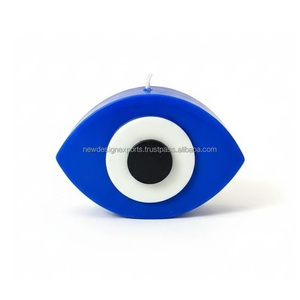 Bougie de protection esthétique – Sculpture Œil Turc bleu cobalt – Qualité d'exportation vérifiée - Product Image 1