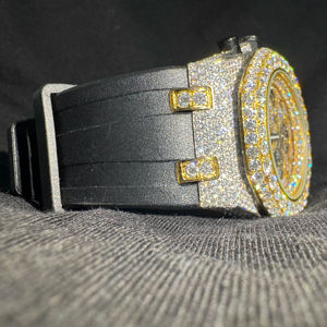 Nuevo Reloj Hip Hop con Moissanita, Reloj Personalizado de Alta Calidad, Estilo Hip Hop, Reloj de Marca de Lujo con Juego Completo, Compra al por Mayor - Product Image 1