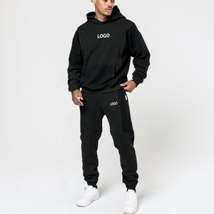 Venta al por mayor personalizado francés Terry hombres invierno más tamaño 2PC chándal conjuntos con envío aéreo - Product Image 4