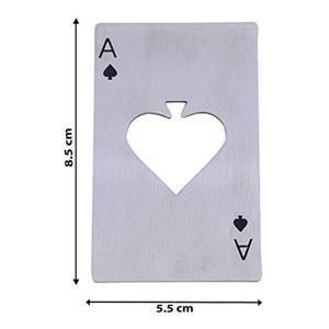 Stainless Steel Credit Card Bottle Opener Slim Poker Style Beer Soda <b>Bar</b> <b>Tool</b> for Wallet Pocket Carry - Product Image 4