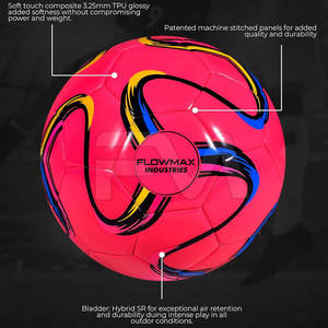 Ballon de football hybride, accessoires sportifs les plus vendus, matériau durable, taille personnalisée - Product Image 3