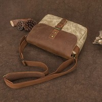 Bolsa de Cámara de Lona y Cuero con Cierre, Directo de Fábrica, Impermeable, Resistente a Impactos, para Fotografía DSLR, Personalizable, de Alta Calidad