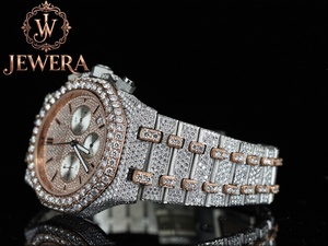 Mossinate Luxury Stainless Steel Analog Glass Watch with Sparkling Diamonds for Men Women Mechanical Movement Fashionable Design - Product Image 2