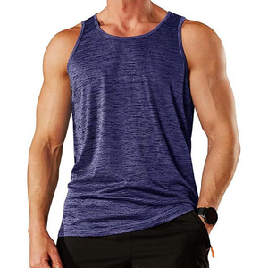 Camisetas de Tirantes para Hombre, Casuales, Lisas, de Verano, Suaves y Ajustadas, con Cuello Redondo, 100% Algodón, de Color Sólido - Product Image 1