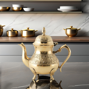 Customized Engraved Stainless Steel Arabic Dallah for Coffee Pot <b>Tea</b> Pot with Large Capacity Coffee <b>Kettles</b> for Office or Home - Product Image 5
