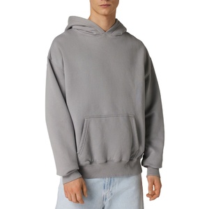 Nouveautés : Sweat à capuche 100 % coton délavé à l'acide pour homme, tricoté, coupe oversize, disponible en différentes couleurs et tailles 2026 - Product Image 1