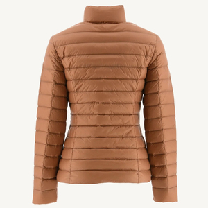 <b>Winter</b> Knitted Stand Collar Regular Length Quilted Puffer Polyester Wadding <b>Coat</b> for Women Waterproof Windproof Breathable <b>Thick</b> - Product Image 5