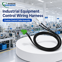 Harness Kabel Konektor Hijau 4-Pin Bersertifikasi Weisheng IATF16949, Perakitan Kabel Kontrol Industri 22AWG