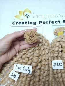 Vietglobal Hair Natural Black for Curly Skin Weft 100% Virgin Remy Hair Origen vietnamita. Sin derramamiento, sin enredos, sin animales - Product Image 2