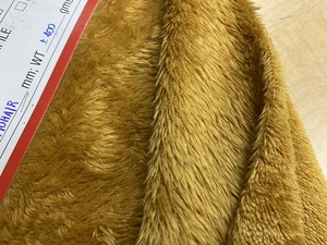 100% Polyester Super Soft Poly Mohair Fabric 2Side 290gsm <b>Cream</b> Color for Blanket Toy Plush Garment - Product Image 3