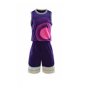 Uniformes de Baloncesto Ekin Impex, Conjunto Morado sin Mangas con Cuello Redondo, Secado Rápido, Sublimados, Reversibles, Unisex para Adultos - Product Image 3