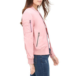 Chaqueta Bomber Color Rosa Primavera 2026 para Mujer, Chaqueta Casual Suave, Abrigo de Moda para Mujer, Prenda para Combinar en Capas - Product Image 3