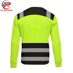 Sweat-shirt de travail à prix de gros pour hommes, sweat-shirt réfléchissant haute visibilité à col rond, polaire d'hiver pour femmes et hommes - Product Image 4