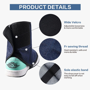 Jeans en denim ignifuges JNM SAFETY FR certifiés CE, résistants aux radiations, imperméables, résistance à la chaleur 500-1000°C, niveau D - Product Image 4