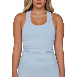 เสื้อกล้ามเอวลอยเข้ารูปสำหรับผู้หญิงเสื้อ2026ฟิตเนสแห้งเร็วสำหรับยิมเล่นกีฬาโยคะ - Product Image 6