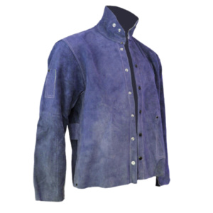 เสื้อแจ็คเก็ตหนังวัวแท้ทนไฟประสิทธิภาพสูงสำหรับงานเชื่อม ป้องกันอันตรายในอุตสาหกรรม ปกป้องร่างกาย - Product Image 2