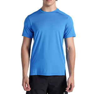 Camiseta de Manga Corta con Cuello Redondo para Mujer, Color Sólido, Manga Abullonada, Ecológica, 100% Acrílico, Tejido de Lona y Punto, Secado Rápido - Product Image 2