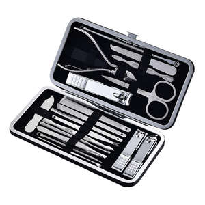 Ensembles de manucure et pédicure, outils de coupe-ongles, ciseaux à ongles professionnels en acier inoxydable, kit de voyage - Product Image 6