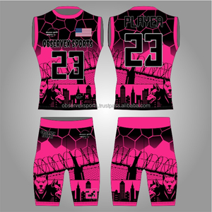 Uniformes de Fútbol Americano 7v7, Diseño Transpirable para Entrenamiento Juvenil, Uniforme de Compresión para Juego de Flag Football 7on7 - Product Image 1