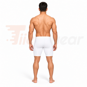 Pantalones Cortos de Compresión para Hombre, para Ciclismo, Tejido Flexible que Absorbe la Humedad, Capa Base Deportiva, Ajuste Atlético - Product Image 4