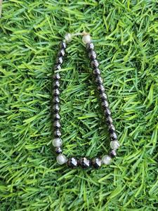 6 bracelets en moissanite blanche et noire, coupe diamant facetté de qualité AAA - Product Image 3