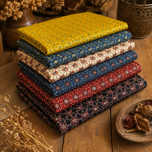 Jaipur Moda Anaya I Ethnic Cotton Print <b>Fabric</b> with Small Floral Sprigs for Garment Manufacturing and Dressmaking - Product Image 3