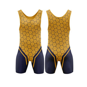 Singlet Deportivo de Alta Calidad para Hombre, Diseño Sublimado, Secado Rápido, para Gimnasio, Fitness, Levantamiento de Pesas, Sin Mangas, para Lucha Libre - Product Image 3