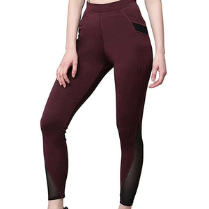 Leggings de yoga pour femmes, respirants, confortables, taille élastique, couleur unie, longueur cheville, spandex/nylon, légers - Product Image 1