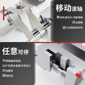 Bisagras ocultas Baiwei Aite para puertas de madera maciza y armarios, con instalación oculta, bisagras para muebles - Product Image 5