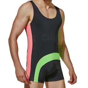 ชุดนักมวยปล้ำสั่งทำคุณภาพสูง พร้อมคุณสมบัติยืดหยุ่น แห้งเร็ว และระบายอากาศได้ดี เหมาะสำหรับมืออาชีพ มีสีและขนาดให้เลือกตามสั่ง - Product Image 3