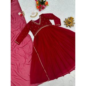 ชุดงานตัดผ้าจอร์เจียพร้อมชุดเดรสงานผ้า Dupatta RANI ที่น่าสนใจ - Product Image 6