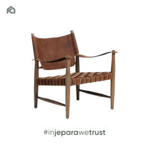 Silla de Diseño Francés Moderno con Estructura de Madera de Teca Sólida y Cojín de Espuma - Silla de Salón para Apartamento - Yasa - Product Image 1