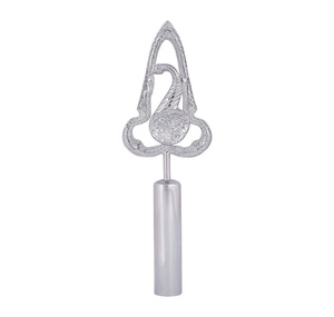 Accessoire de Cérémonie Maçonnique : Bâton de Maître de Loge Junior Bleu Plaqué Argent - Product Image 1