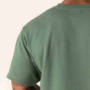 Camisetas Clásicas y Ajustadas Premium para Hombre - Camisetas de Manga Corta Tejidas 100% Algodón, Ecológicas y Transpirables para Hombre - Gris - Product Image 4