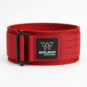 Ceinture de musculation en nylon robuste avec boucle à verrouillage rapide pour l'entraînement de force, les squats, les soulevés de terre et le soutien pendant les séances de gym - Product Image 1